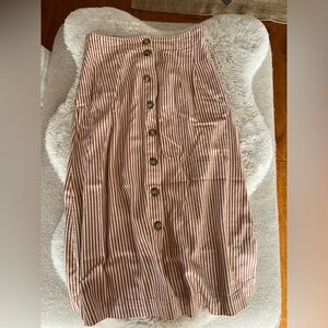 Madewell stripe skirt